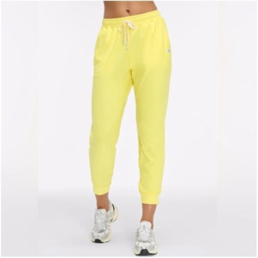 Peloton Jogger Pants Womens 1X Dreamblend Activewear Tapered Yellow Athleisure